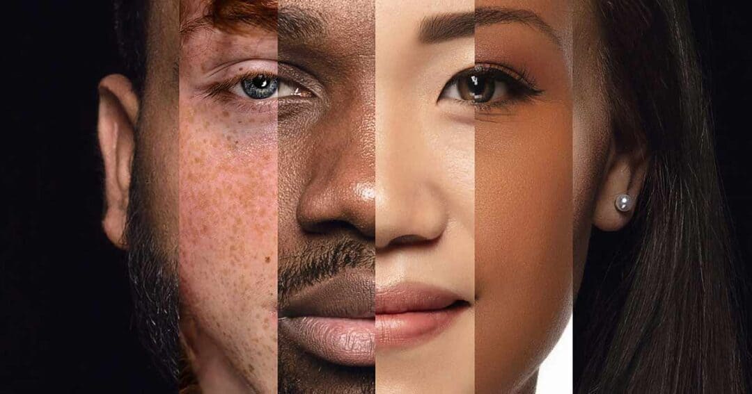 Health Equity in Allergies, Asthma and Immunology 1 Photo composite of a face created with various ethnic and genders.